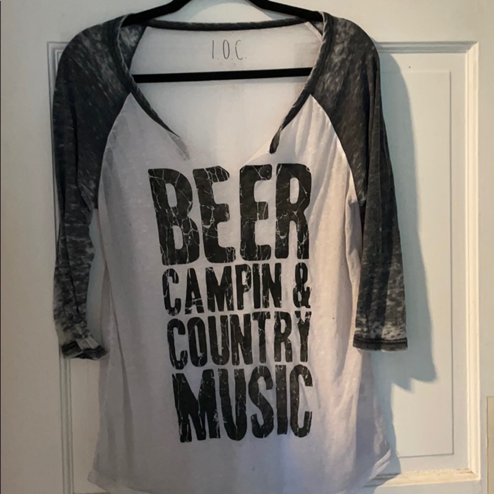 Beer, Camping & Country Music T Shirt